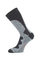 Skarpety merino TWA. Szare skarpetki damskie LASTING, bez wzorów, z elastanu. Za 75.00 zł.