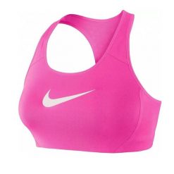Stanik Sportowy Damski Nike Dri-Fit. Czerwone biustonosze sportowe damskie Nike, bez wzorów. Za 123.20 zł.