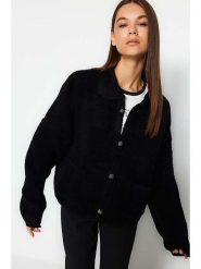 Trendyol Kardigan w kolorze czarnym rozmiar: L. Czarne kardigany damskie Trendyol, l, bez wzorów. Za 65.99 zł.