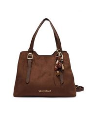 Valentino Torebka Winnie Winter VBSABH01 Brązowy ciemny. Brązowe torebki klasyczne damskie Valentino, ze skóry, bez dodatków. Za 749.99 zł.