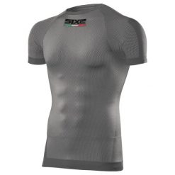 Podkoszulek rowerowy TS1. Szare koszulki sportowe damskie SIXS, s, bez wzorów, ze skóry, bez ramiączek, rowerowe. Za 255.10 zł.