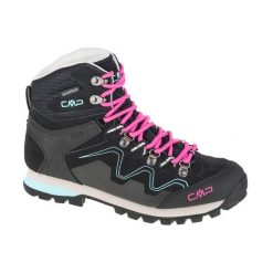 Buty trekkingowe damskie, CMP Athunis Mid. Czarne obuwie trekkingowe damskie CMP, bez zapięcia. W wyprzedaży za 479.99 zł.