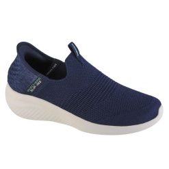 Buty sportowe Sneakersy damskie, Skechers Ultra Flex 3.0 Smooth Step Slip-ins. Czarne obuwie sportowe casual damskie Skechers, trekkingowe. Za 349.99 zł.