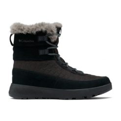 Buty zimowe damskie, Columbia Slopeside Peak Luxe. Czarne obuwie trekkingowe damskie Columbia, bez zapięcia. Za 505.99 zł.