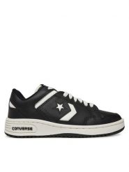 Converse Sneakersy Converse Weapon Leather A11460C Czarny. Czarne buty sportowe dziewczęce Converse, ze skóry, bez zapięcia. Za 219.99 zł.