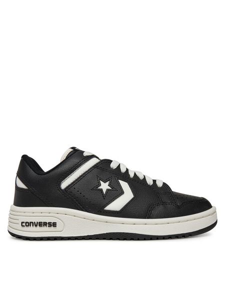 Converse Sneakersy Converse Weapon Leather A11460C Czarny. Czarne buty sportowe dziewczęce Converse, ze skóry, bez zapięcia. Za 219.99 zł.