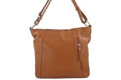 Worek skórzany BARBERINI'S j. brązowy 861-12. Brązowe shopper bag Barberinis, ze skóry, na ramię, duże, bez dodatków. Za 239.99 zł.