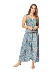 Aller Simplement Kombinezon w kolorze niebiesko-fioletowym rozmiar: 34-40. Niebieskie kombinezony damskie Aller Simplement, bez wzorów, klasyczne, bez kołnierzyka, bez ramiączek. Za 78.99 zł.