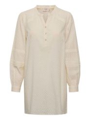 Cream Tunika "Irena" w kolorze kremowym rozmiar: 38. Brązowe tuniki damskie Cream, bez wzorów, z bawełny, bez kołnierzyka, bez ramiączek. Za 92.21 zł.