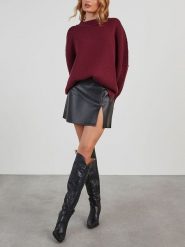 LA Angels Sweter w kolorze bordowym rozmiar: M. Czerwone swetry klasyczne damskie LA Angels, m, bez kołnierzyka. Za 152.99 zł.