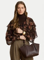 LAUREN RALPH LAUREN Torebka 431P18711005 Brązowy. Brązowe torebki klasyczne damskie Lauren Ralph Lauren, ze skóry, bez dodatków. Za 1,599.00 zł.