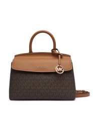 MICHAEL Michael Kors Torebka Landry 30T6GX7S1B Brązowy. Brązowe kuferki damskie MICHAEL Michael Kors, bez wzorów, ze skóry, bez dodatków. Za 1,019.00 zł.