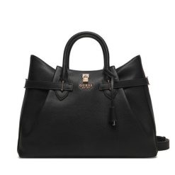 Torebka Guess. Czarne kuferki damskie Guess, z aplikacjami, bez dodatków. Za 719.99 zł.