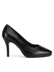 Clara Barson Szpilki WYL3656-1 Czarny. Czarne szpilki damskie Clara Barson, bez wzorów, ze skóry, bez obcasa, na szpilce, bez zapięcia. Za 83.99 zł.