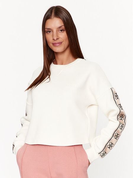 Guess Bluza V3BQ16 KB3P2 Écru Regular Fit. Bluzy damskie Guess, m, z aplikacjami, z syntetyku, bez kaptura. Za 259.99 zł.