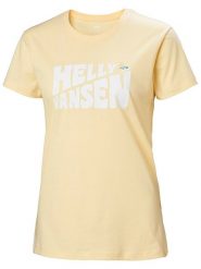 Helly Hansen Koszulka funkcyjna "F2F Cotton Tee 2.0" w kolorze żółtym rozmiar: L. Żółte koszulki damskie Helly Hansen, l, bez wzorów, z bawełny, bez kołnierzyka, bez ramiączek. Za 92.21 zł.
