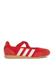 Adidas Sneakersy CEO-BARREDA MARY JANE HQ7398 Czerwony. Czerwone obuwie sportowe damskie Adidas, ze skóry, bez zapięcia. Za 279.99 zł.