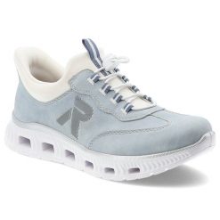 Niebieskie Półbuty Rieker Sportowe Obuwie Damskie. Niebieskie obuwie sportowe casual damskie Rieker. Za 289.00 zł.