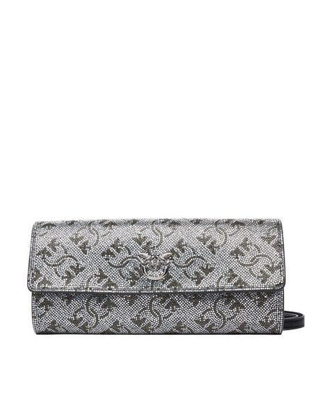 PINKO Torebka Love Tiny Brids Wallet C AI 25-26 PCPL 103765 A20D Srebrny. Szare listonoszki damskie Pinko, bez wzorów, z syntetyku, bez dodatków. Za 1,149.00 zł.