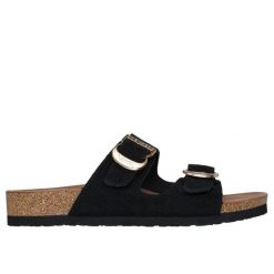 Sandały damskie Skechers Boho Clic Arch fit. Czarne sandały damskie Skechers, bez wzorów, bez obcasa, bez zapięcia. Za 361.50 zł.