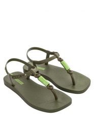 Ipanema Sandały w kolorze khaki rozmiar: 40. Brązowe sandały damskie Ipanema, bez wzorów, z otwartym noskiem, bez obcasa, bez zapięcia. Za 47.71 zł.