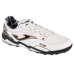 Buty piłkarskie turfy unisex Joma FS Reactive skórzane treningowe na orlik. Białe obuwie sportowe damskie Joma, z materiału, bez zapięcia, do piłki nożnej. Za 219.99 zł.
