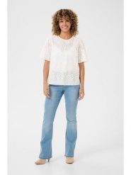 Cream Bluzka w kolorze kremowym rozmiar: 44. Brązowe bluzki damskie Cream, bez wzorów, z bawełny, bez kołnierzyka, bez ramiączek. Za 126.15 zł.