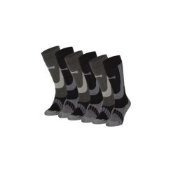 Skarpety narciarskie dla dorosłych unisex 6 par. Czarne skarpetki damskie XTREME, bez wzorów, z materiału. Za 293.45 zł.