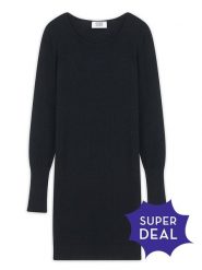 AUTHENTIC CASHMERE Kaszmirowa sukienka "Armet" w kolorze czarnym rozmiar: M. Czarne sukienki damskie AUTHENTIC CASHMERE, bez wzorów, z kaszmiru, bez ramiączek. Za 325.03 zł.