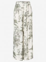 More & More Spodnie w kolorze kremowo-oliwkowym rozmiar: 38. Brązowe spodnie materiałowe damskie More & More, bez wzorów, z materiału. Za 156.98 zł.