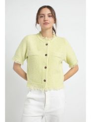 Josephine & Co Kardigan "August" w kolorze żółtym rozmiar: L. Żółte kardigany damskie Josephine & Co, l, bez wzorów, z wełny. Za 304.99 zł.