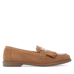 Mokasyny Sergio Bardi. Brązowe mokasyny damskie Sergio Bardi, bez obcasa. Za 269.99 zł.