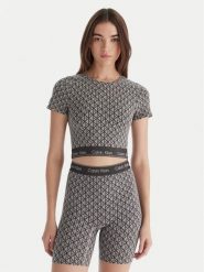 Calvin Klein Underwear T-Shirt LV00QF8487 Szary Slim Fit. Szare t-shirty damskie Calvin Klein Underwear, xs, bez wzorów, z bawełny, bez kołnierzyka. Za 239.99 zł.