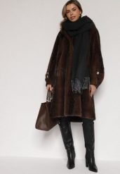 Czarny Klasyczny Szalik z Bawełny i Wiskozy z Frędzlami Vetilisa. Czarne szaliki damskie Born2be, bez wzorów, z bawełny. Za 39.99 zł.