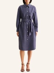 Seidensticker Sukienka w kolorze granatowo-białym rozmiar: 40. Białe sukienki damskie Seidensticker, bez wzorów, z tkaniny, bez ramiączek. Za 199.03 zł.