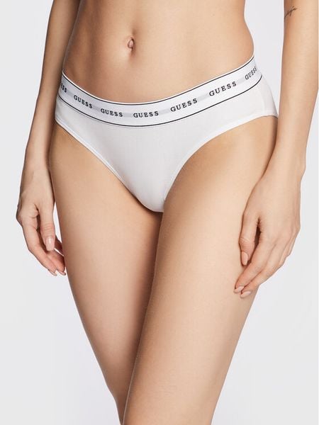 Guess Figi klasyczne Carrie O97E02 KBBU1 Biały. Białe figi Guess, z aplikacjami, z bawełny. Za 59.99 zł.