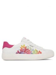 Remonte Sneakersy D2J00-82 Biały. Białe obuwie sportowe damskie Remonte, ze skóry, bez zapięcia. Za 239.99 zł.