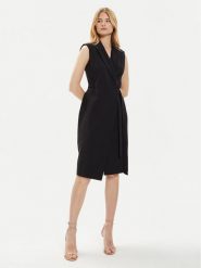 Imperial Sukienka koktajlowa ADOFHJZ Czarny Slim Fit. Czarne sukienki damskie Imperial, bez wzorów, z syntetyku, wizytowe, bez ramiączek. Za 189.99 zł.