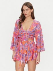 Guess Bluzka E5GH01 WH3X2 Kolorowy Regular Fit. Bluzki damskie Guess, xl, z aplikacjami, z wiskozy, bez kołnierzyka, bez ramiączek. Za 179.99 zł.
