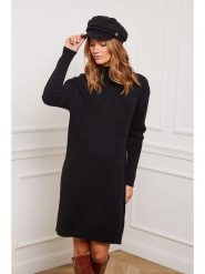 Joséfine Sukienka dzianinowa "Doumbia" w kolorze czarnym rozmiar: S. Czarne sukienki damskie Joséfine, bez wzorów, z dzianiny, bez ramiączek. Za 148.96 zł.