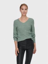 ONLY Sweter Atia 15230147 Zielony Regular Fit. Zielone swetry klasyczne damskie Only, l, z wiskozy, bez kołnierzyka. Za 139.99 zł.