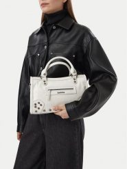 Badura Torebka EO-LDA9795 Biały. Białe kuferki damskie Badura, bez wzorów, bez dodatków. Za 429.99 zł.