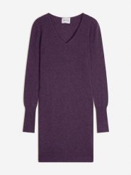 Perfect Cashmere Kaszmirowa sukienka "Joy" w kolorze fioletowym rozmiar: L. Różowe sukienki damskie Perfect Cashmere, bez wzorów, z kaszmiru, bez ramiączek. Za 413.99 zł.