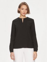 Calvin Klein Bluzka K20K207075 Czarny Regular Fit. Czarne bluzki damskie Calvin Klein, bez wzorów, z syntetyku, bez kołnierzyka, bez ramiączek. Za 449.99 zł.