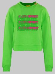 Plein Sport Bluza w kolorze zielonym rozmiar: M. Zielone bluzy damskie Plein Sport, m, bez wzorów, bez kaptura. Za 215.21 zł.