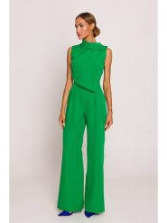 Made of emotion Kombinezon w kolorze zielonym rozmiar: XL. Zielone kombinezony damskie Made Of Emotion, xl, bez wzorów, bez kołnierzyka, bez ramiączek. Za 199.99 zł.