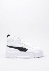 Tenisówki Puma Model Karmen Mid Kolor Biały. Białe trampki damskie Puma, bez wzorów, z materiału, przed kolano, bez zapięcia. Za 323.20 zł.