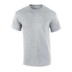 Koszulka Unisex Dla Dorosłych Z Mieszanki Bawełny Ultra. Szare bluzki damskie GILDAN, xl, bez wzorów, z bawełny, bez kołnierzyka, bez ramiączek. Za 46.99 zł.