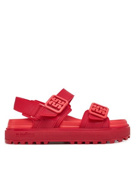 Melissa Sandały Melissa Towny Ad M 35964 Czerwony. Czerwone sandały damskie Melissa, bez wzorów, z tworzywa sztucznego, bez obcasa, na płaskiej podeszwie, bez zapięcia. Za 509.99 zł.
