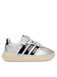 Adidas Sneakersy Barreda Decode JP6719 Srebrny. Szare buty sportowe dziewczęce Adidas, bez wzorów, ze skóry, bez zapięcia. Za 199.99 zł.